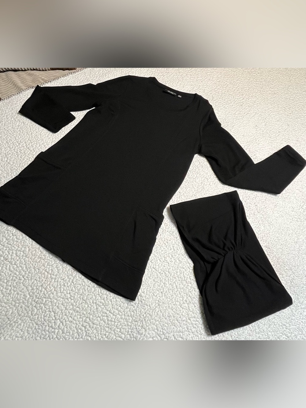 Susan Graver Liquid Knit Tunic Top with headband